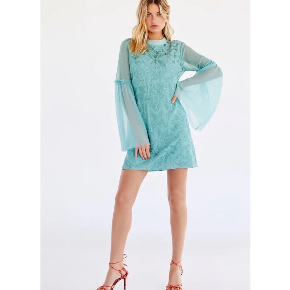 SOLD- Free People Cleo Canton Retro Mini Dress